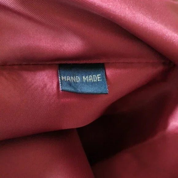 Hisdern Vest Waistcoat Men XXXL Dark Red Pockets Back Adjustable Formal V-Neck - Picture 9 of 9